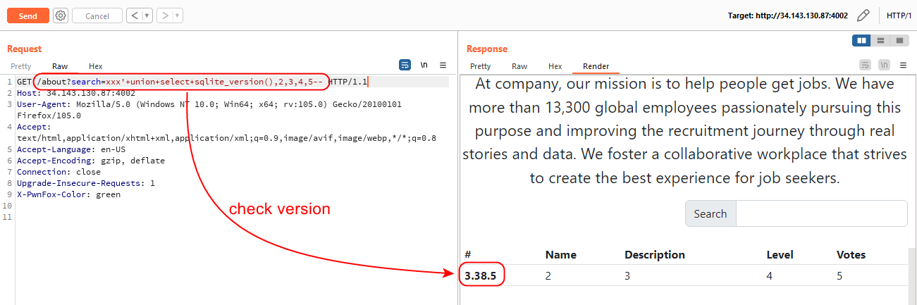 SQLite Version